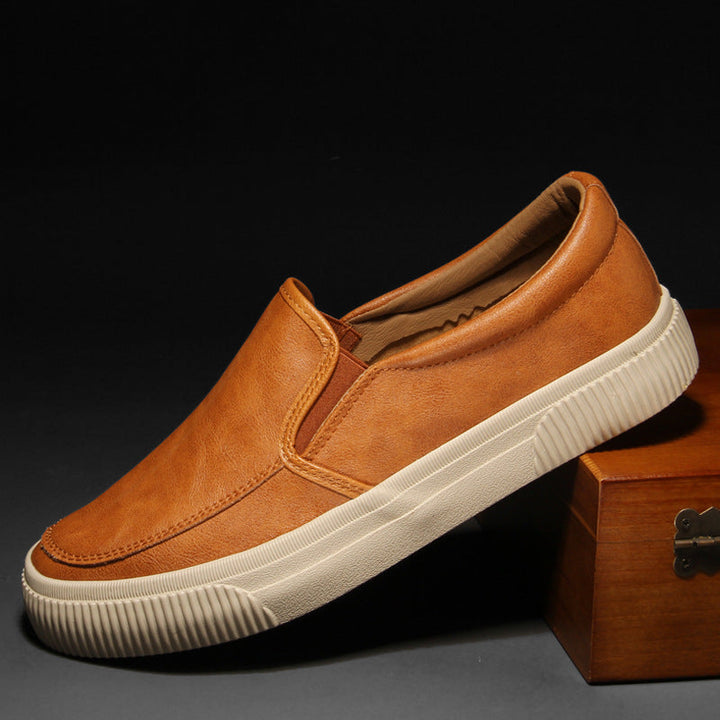 Boulevard Leather Slip-On